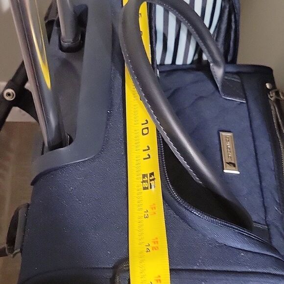 London Fog Calypso Carry On Luggage Travel Bag Suitcase Navy Blue - Picture 16 of 16